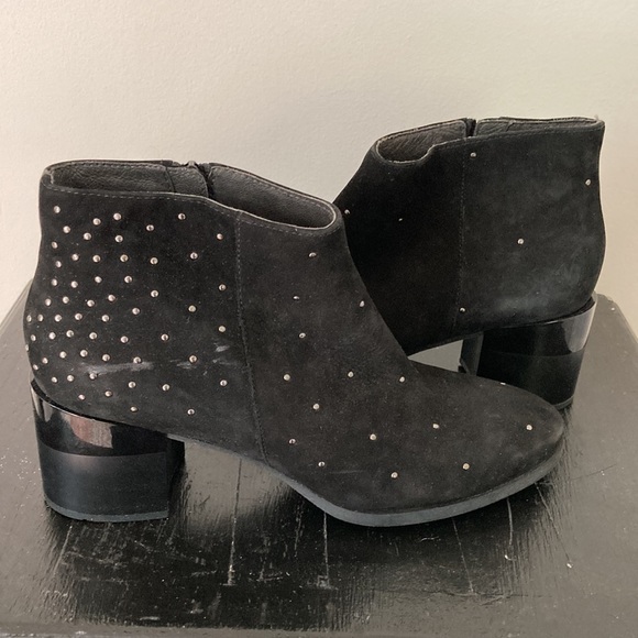 Camper Twins Black Ankle Boots Metallic Stud Detail - Picture 12 of 13